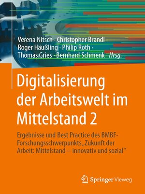 cover image of Digitalisierung der Arbeitswelt im Mittelstand 2